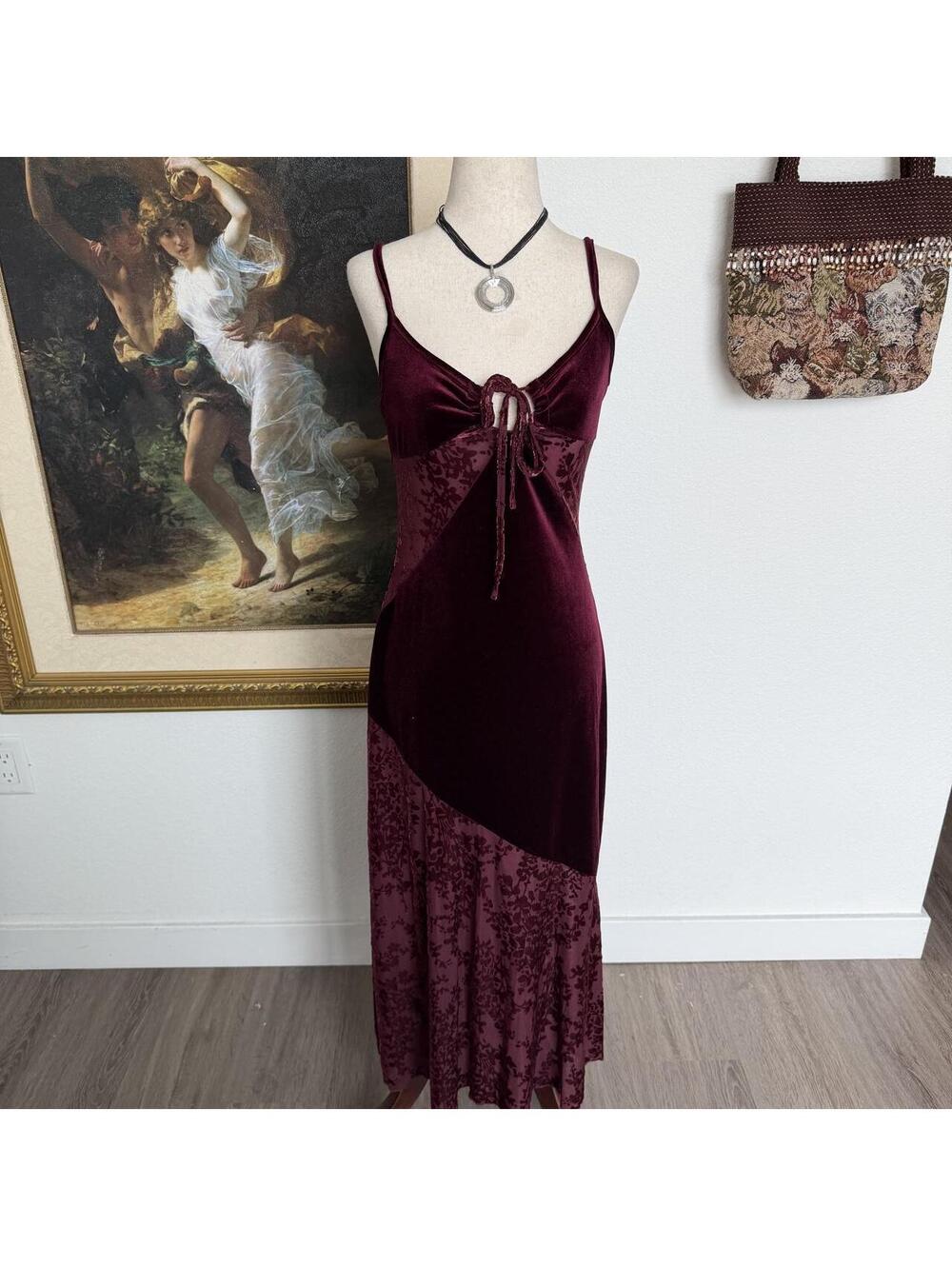 Autumn Whimsi Velvet Fairy Maxi Dress